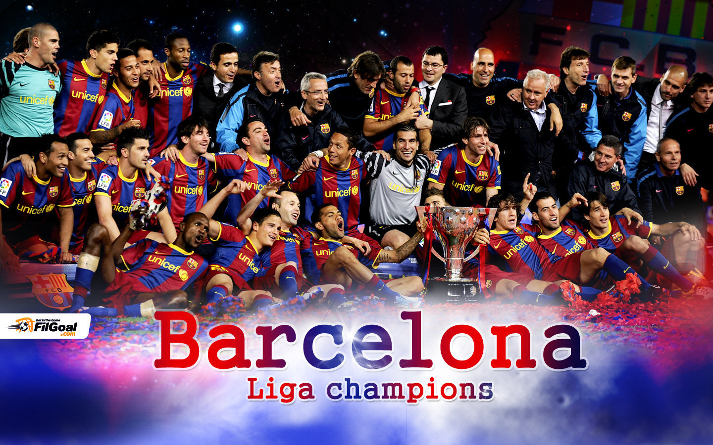 Winner Of La Liga 2010/11 - La Liga Fc Barcelona - HD Wallpaper 