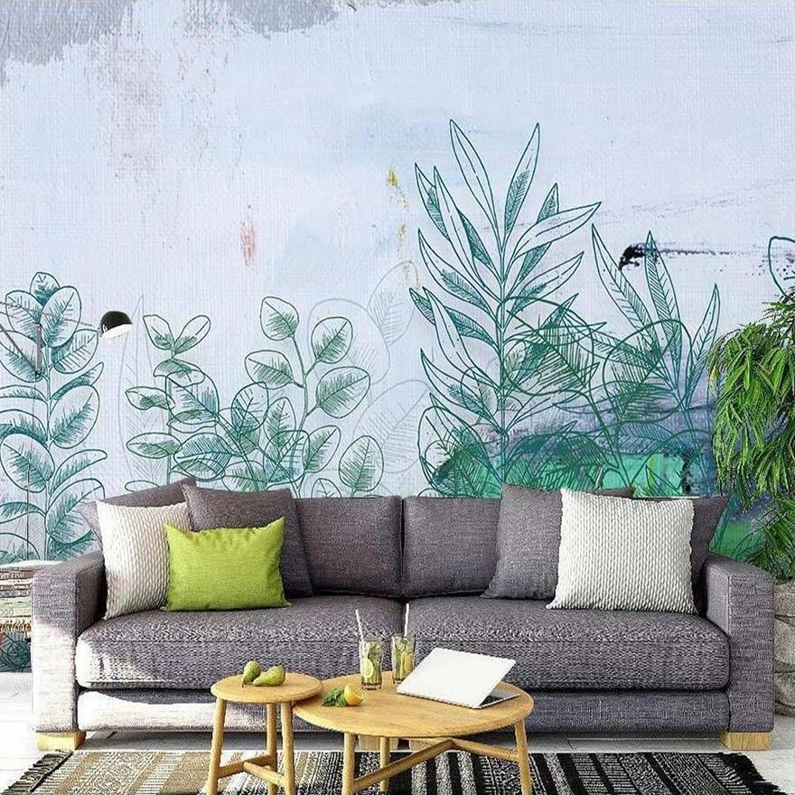 Hand Painted Watercolor Wall - HD Wallpaper 