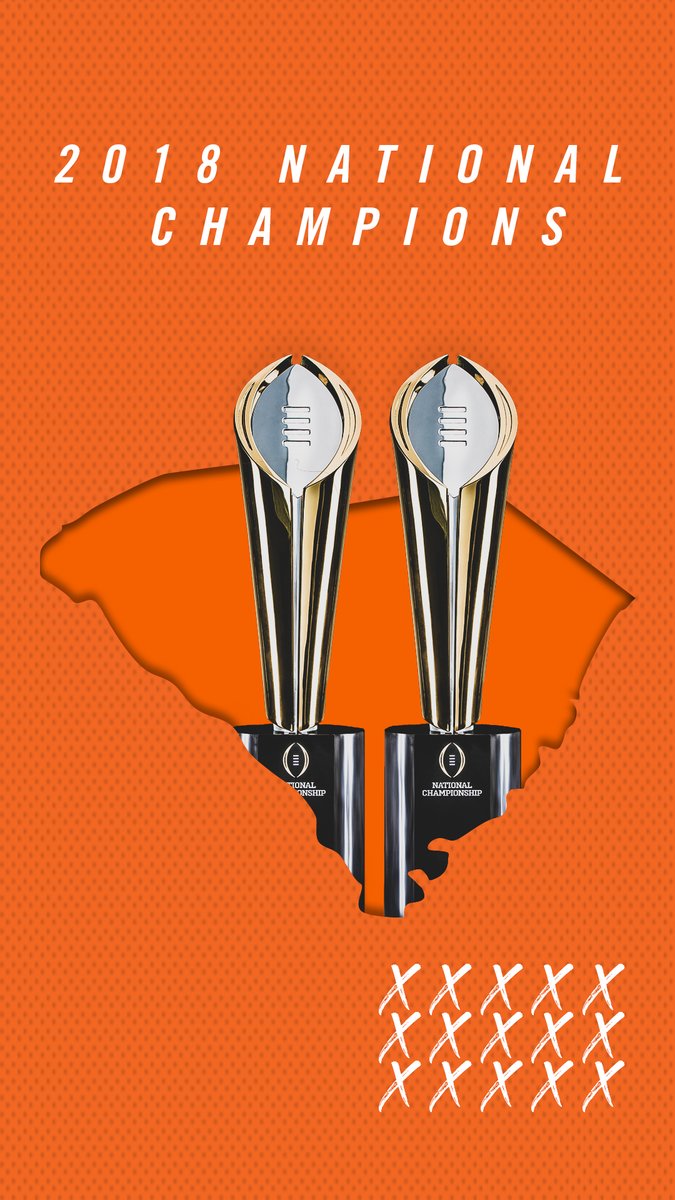 Clemson National Championship Trophy 675x1200 Wallpaper teahub.io