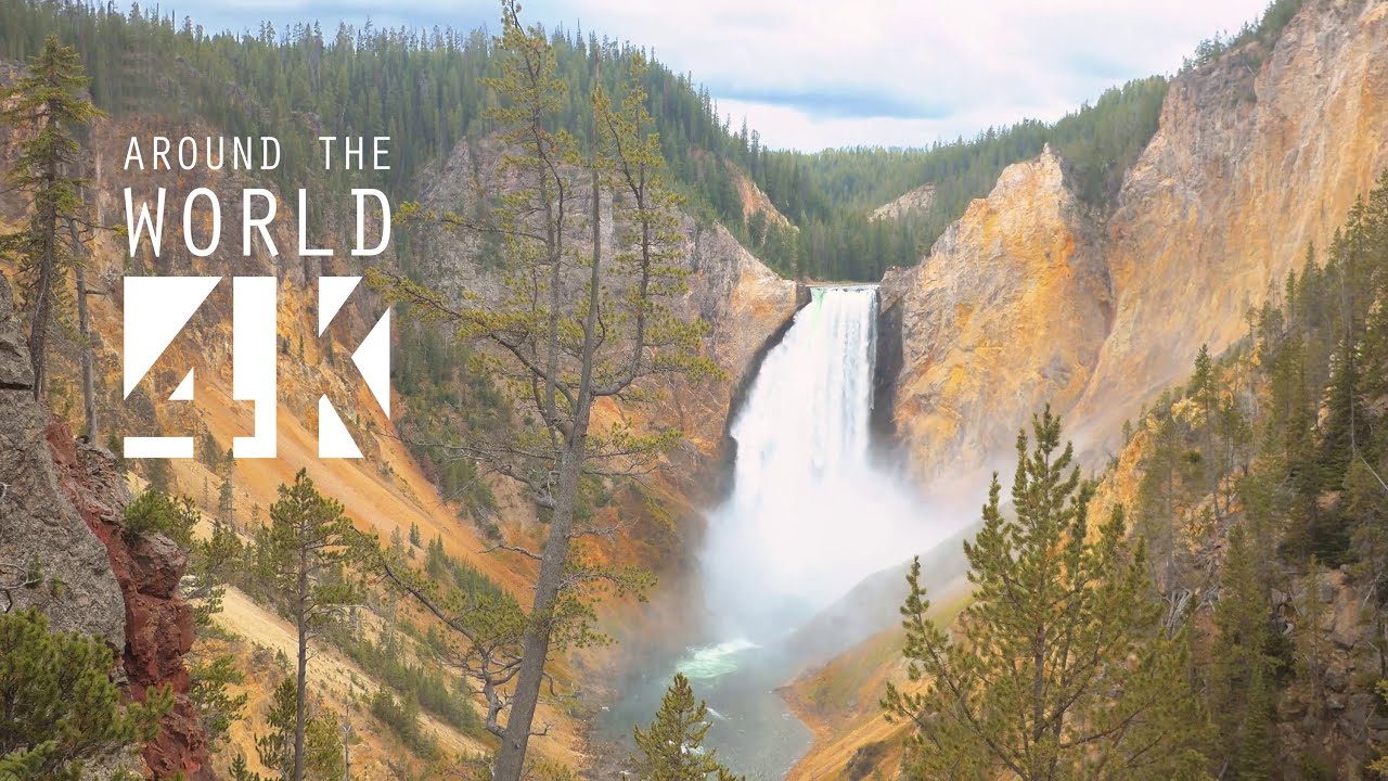 Yellowstone National Park, Lower Falls - HD Wallpaper 