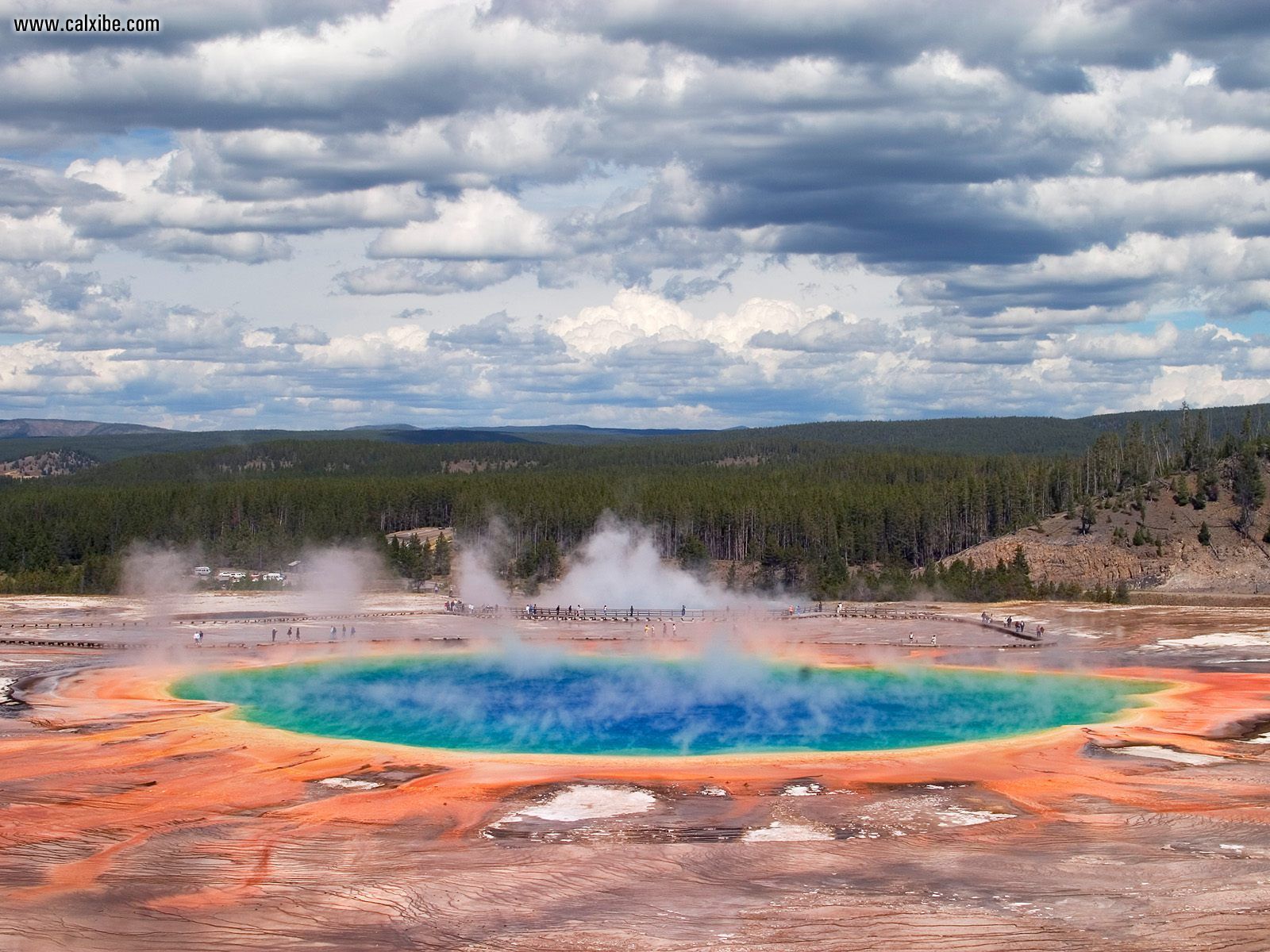 Yellowstone National Park, Midway Geyser Basin - HD Wallpaper 