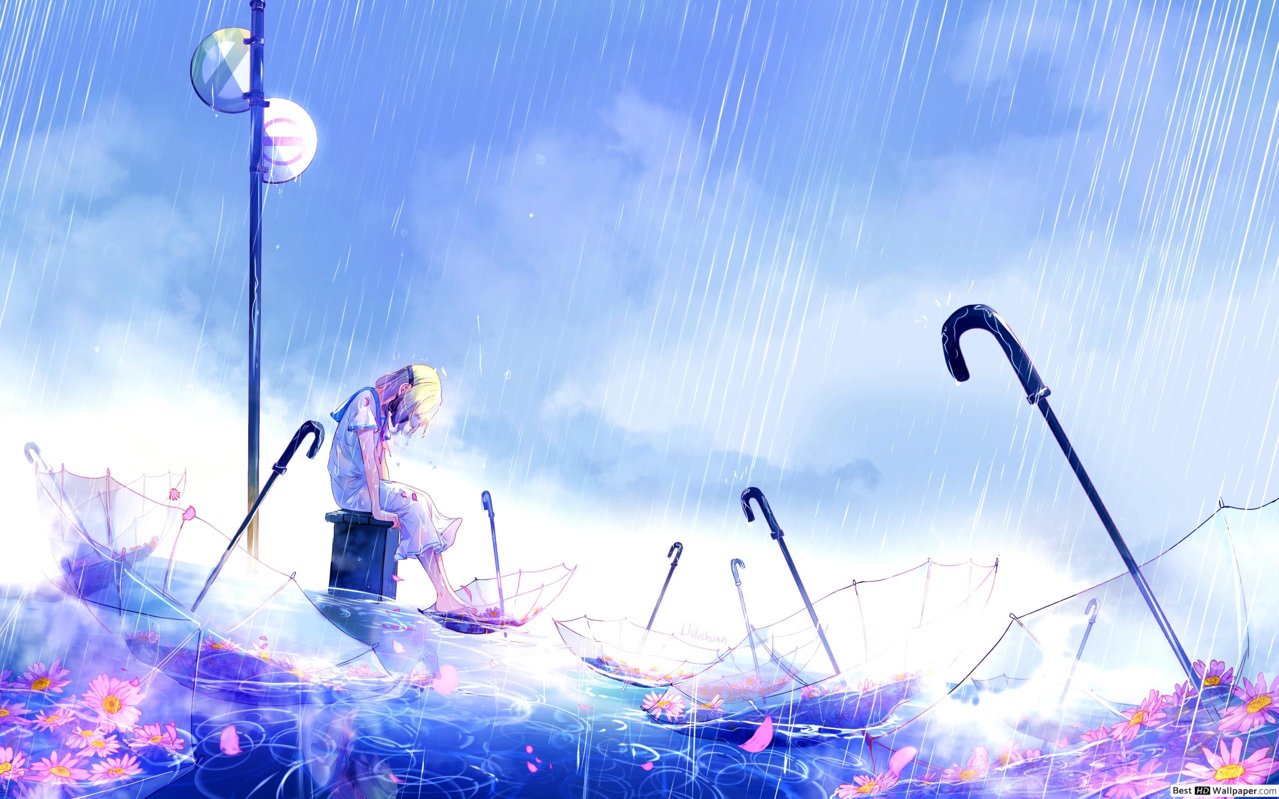 Rain Not Affect Me Wallpaper Anime - 2560x1600 Wallpaper 