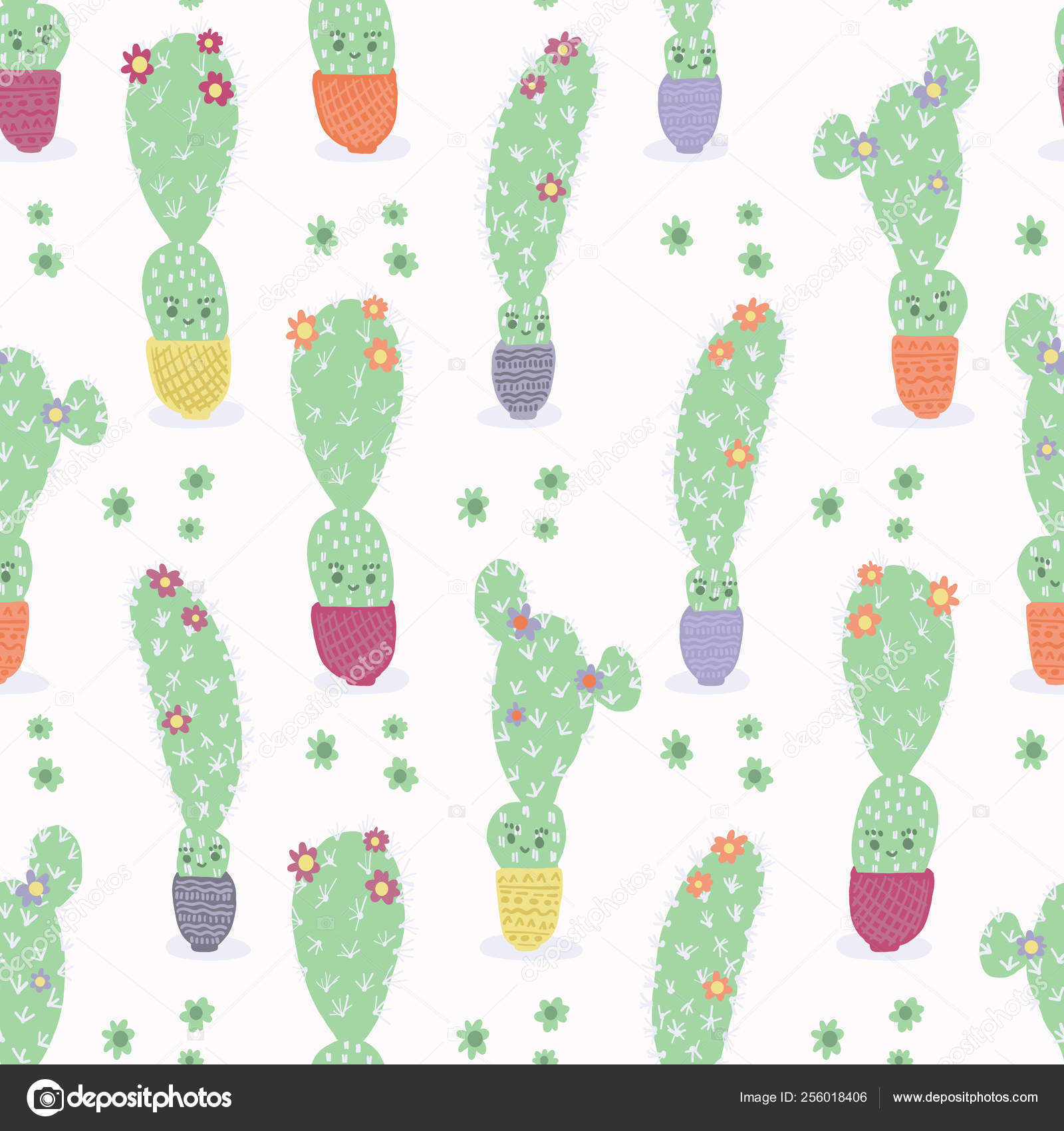 Kawaii Cactus - HD Wallpaper 