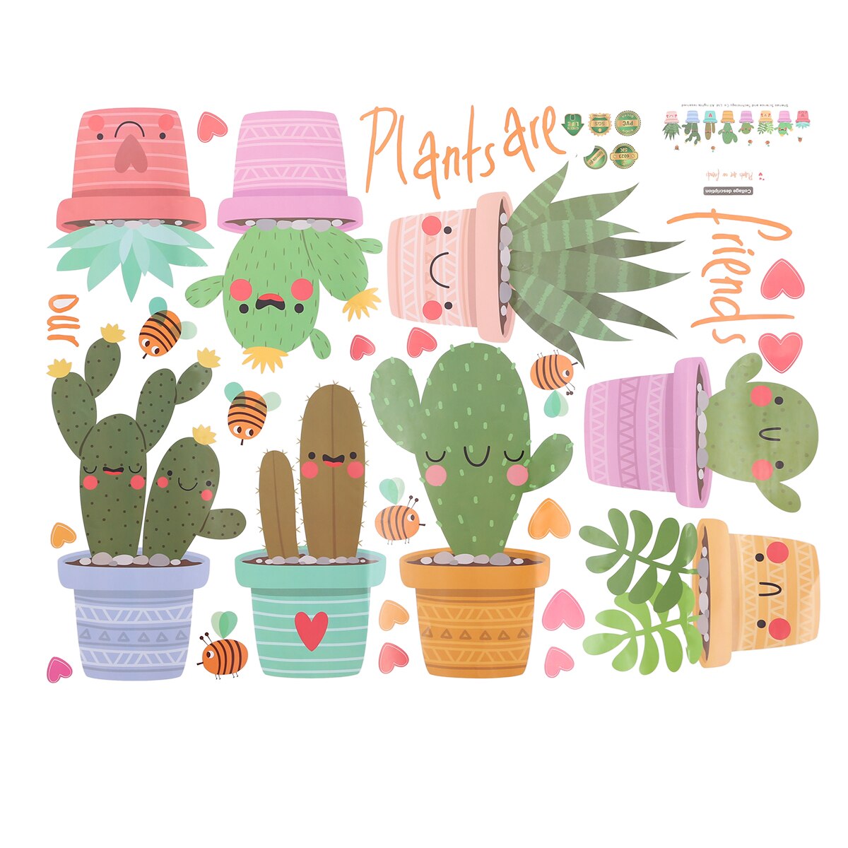 Macetas Vinilo De Cactus - HD Wallpaper 