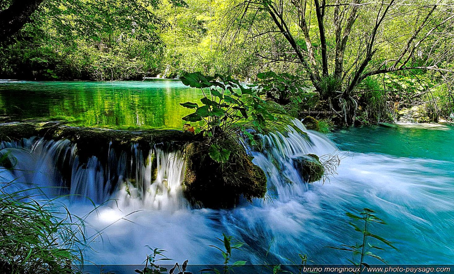 Most Beautiful Nature Pictures River And Waterfalls - Waterfall - HD Wallpaper 