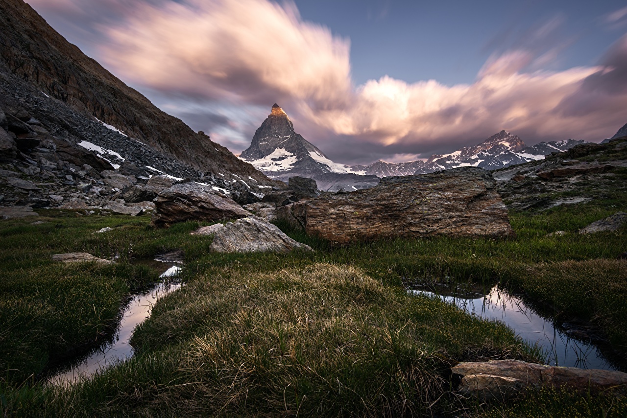 Matterhorn Cliff - HD Wallpaper 