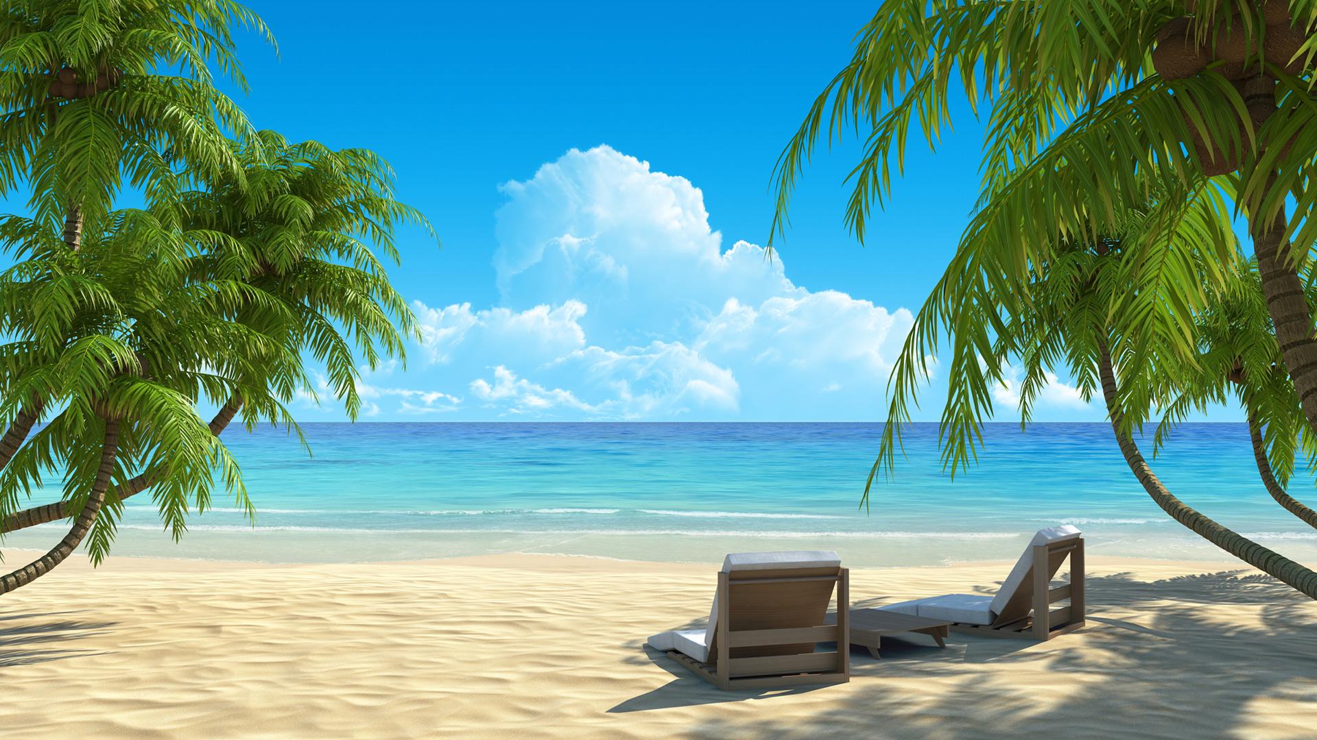 Beach Wallpaper Hd - Beach Paradise - HD Wallpaper 