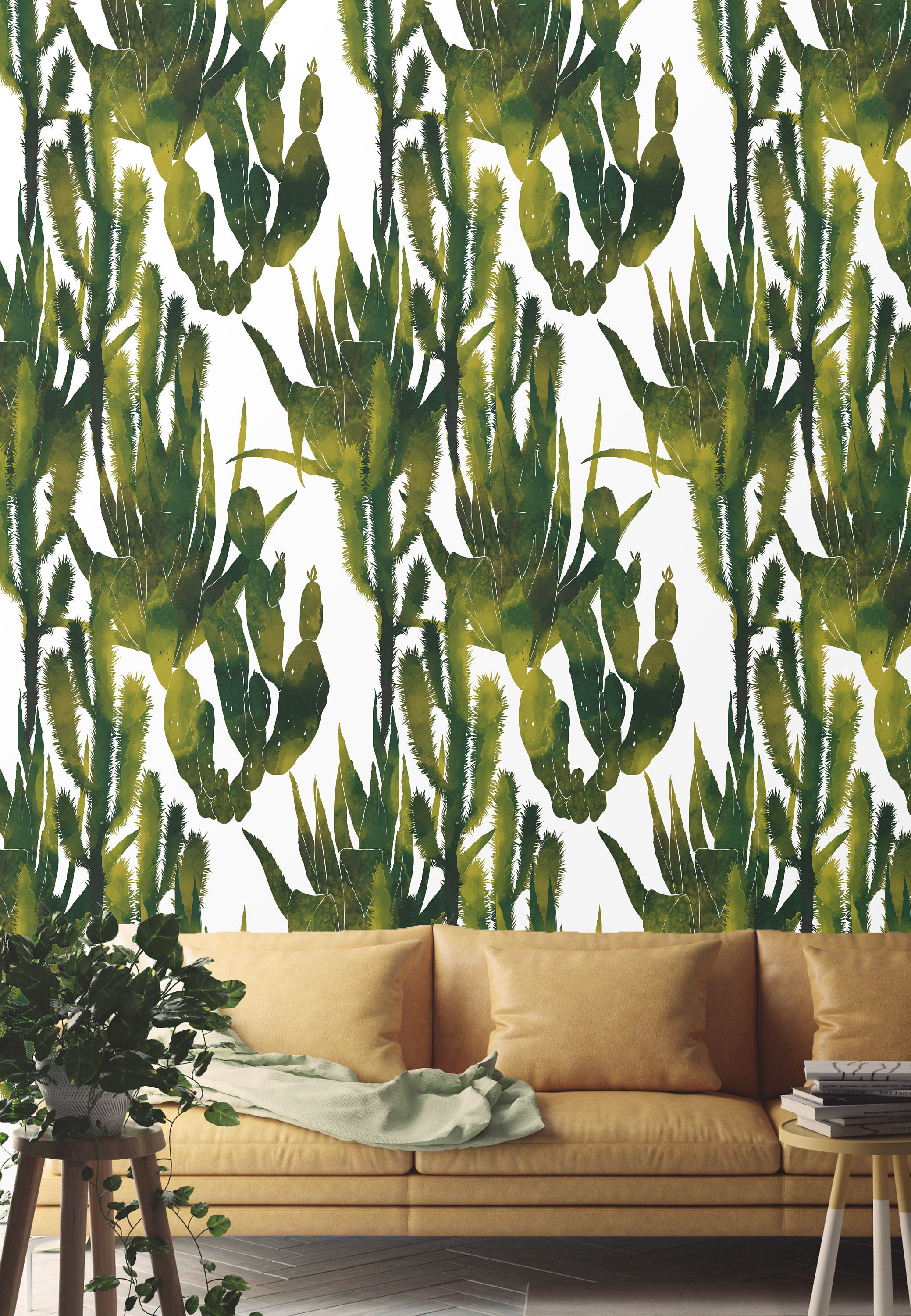 Cactus Wallpaper - Linowall Tarkett - HD Wallpaper 