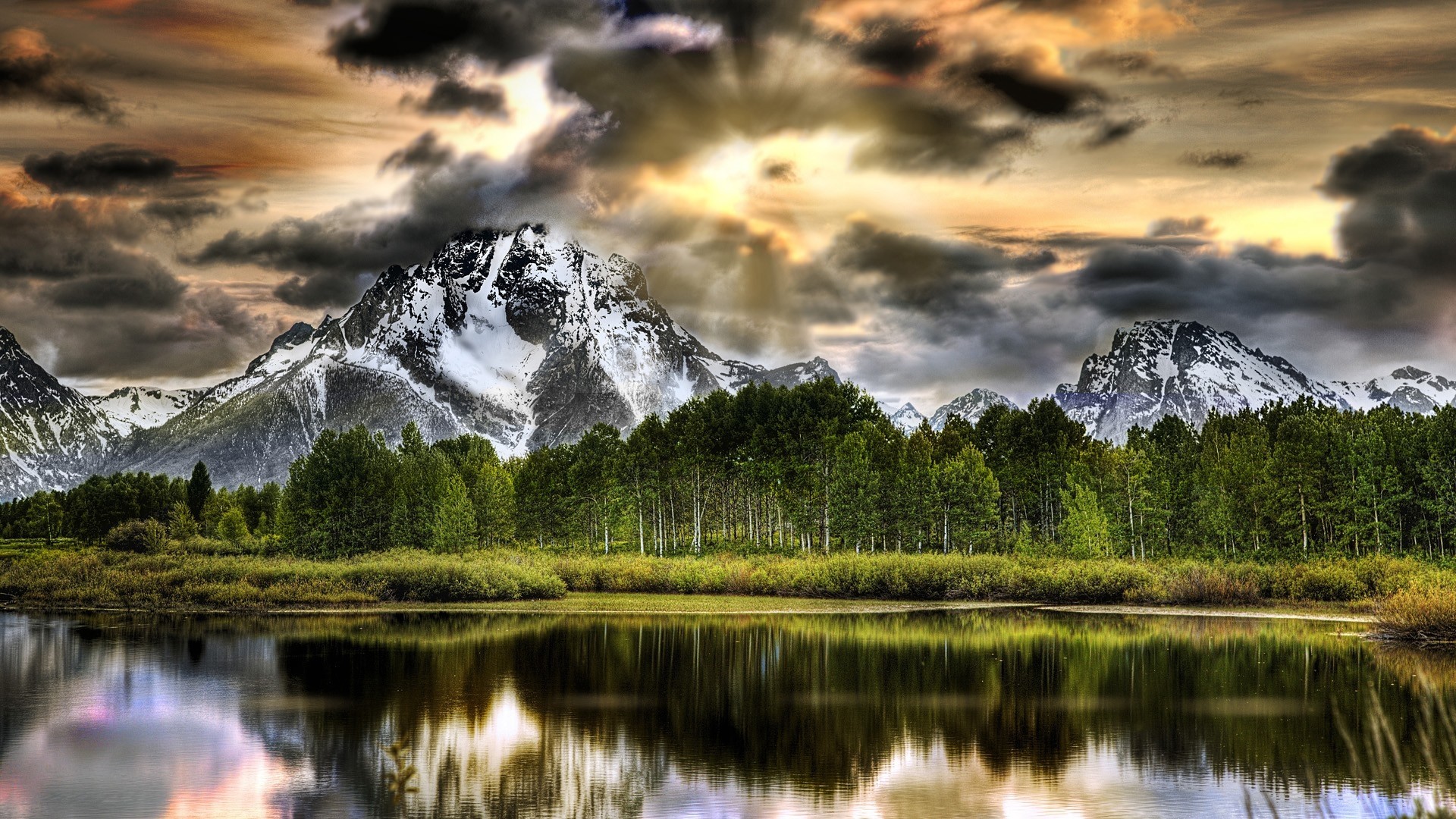 Mountains Landscapes Nature Wyoming Grand Teton National - Imagens Para Area De Trabalho Hd - HD Wallpaper 