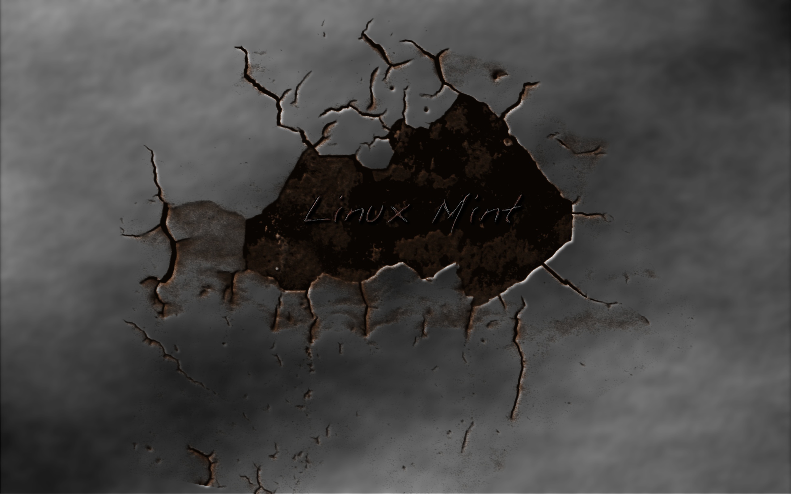 Linux Mint Dark - HD Wallpaper 