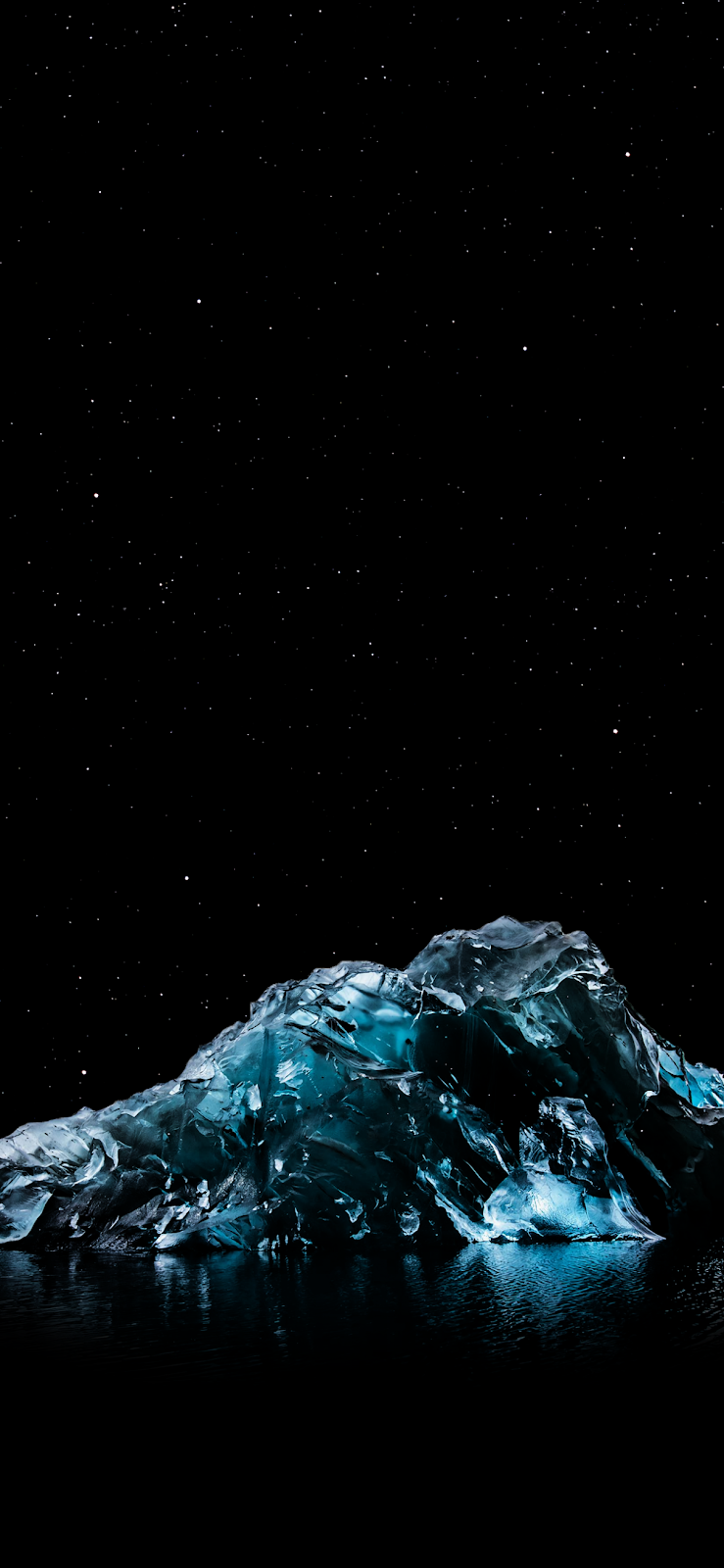 Midnight Glacier - Iphone Xs Max Wallpaper Amoled - HD Wallpaper 