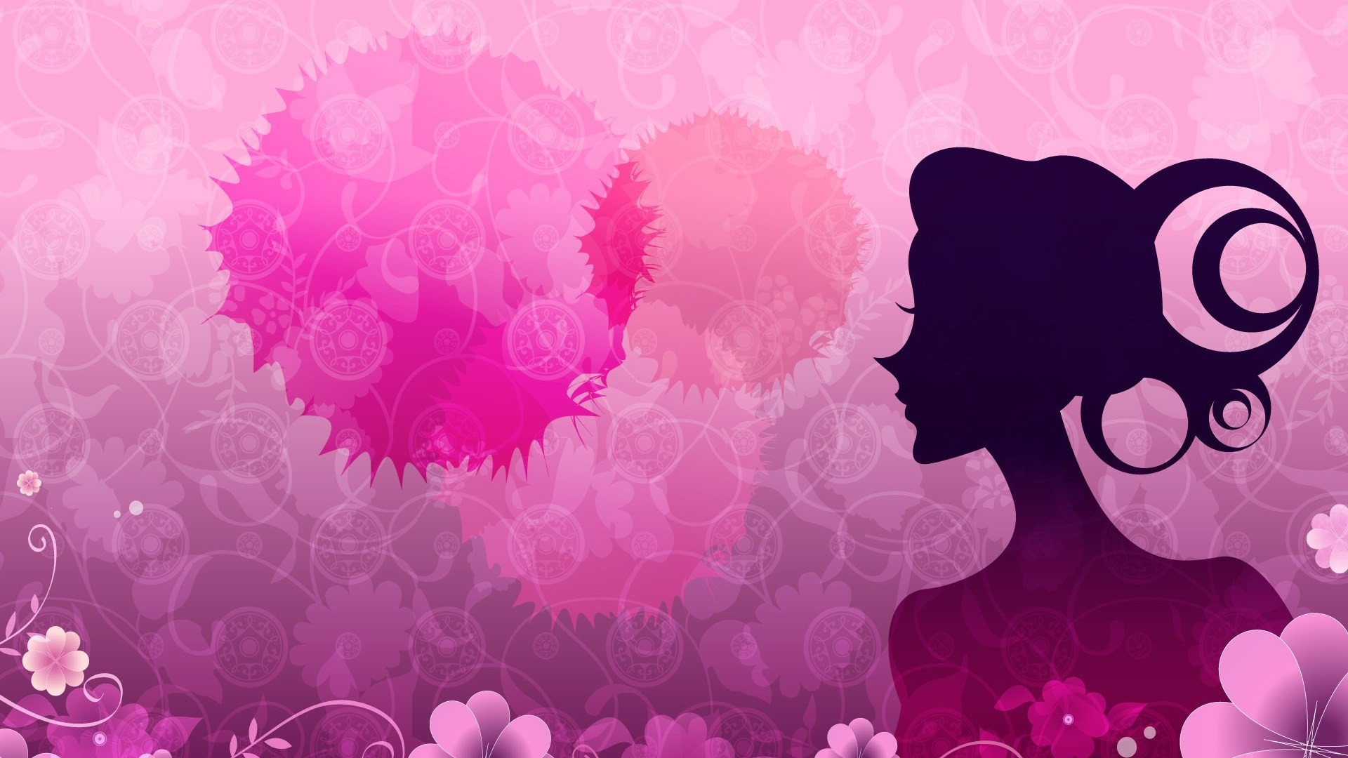 Perfect Girly Wallpapers Free Download Wallpapers - Debut Invitation  Background Pink - 1920x1080 Wallpaper 