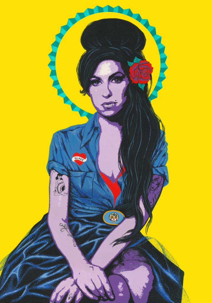 Amy Winehouse By Saskia Monsoon Riviera - Poster - HD Wallpaper 