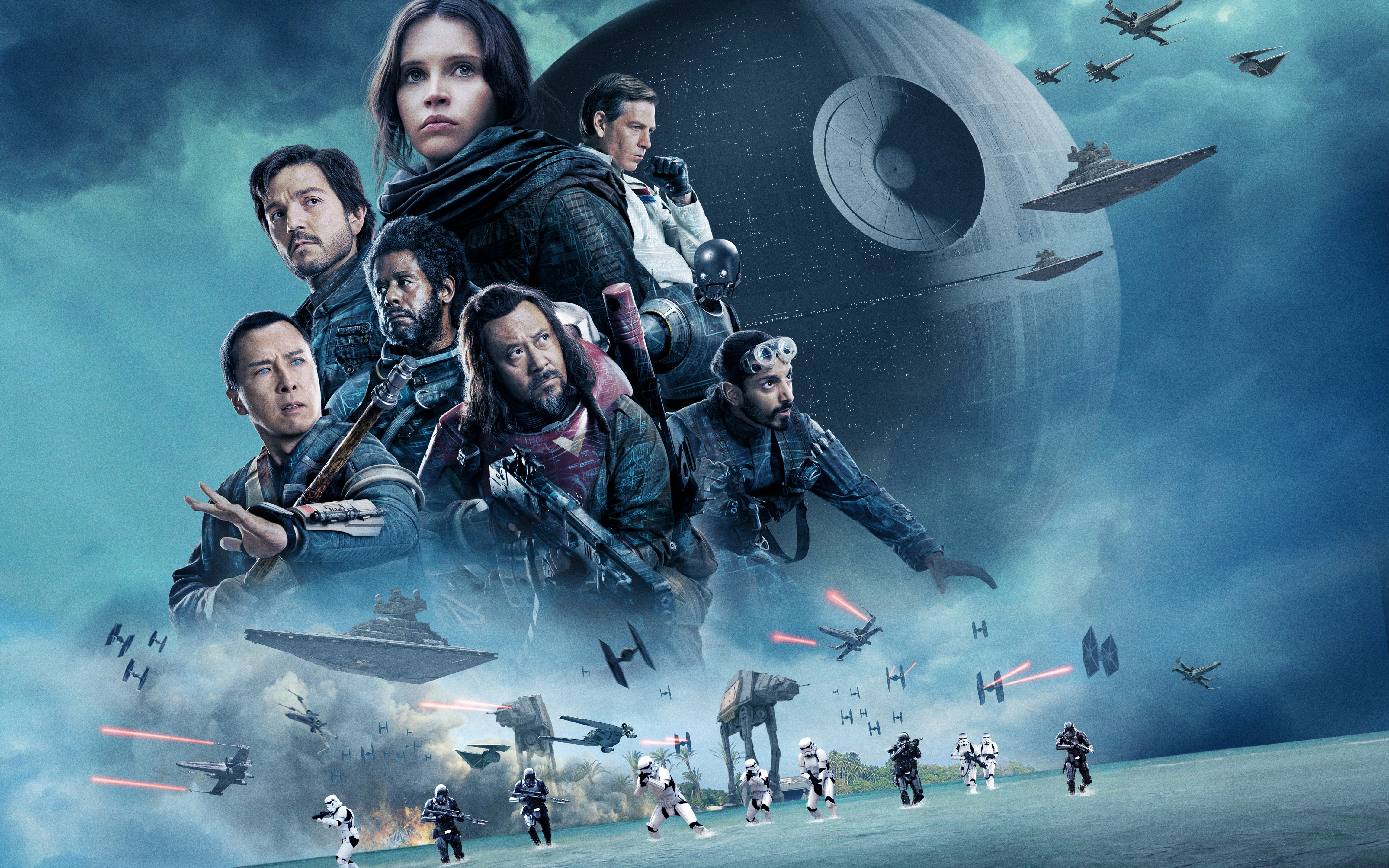 Fonds Décran Star Wars 2 Star Wars Wallpapers - Rogue One A Star Wars Story 2016 Poster - HD Wallpaper 