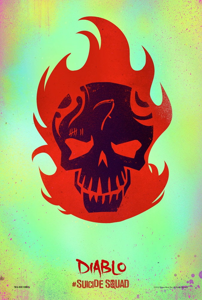 Suicide Squad Skull Posters El Diablo - Diablo Logo Suicide Squad - HD Wallpaper 