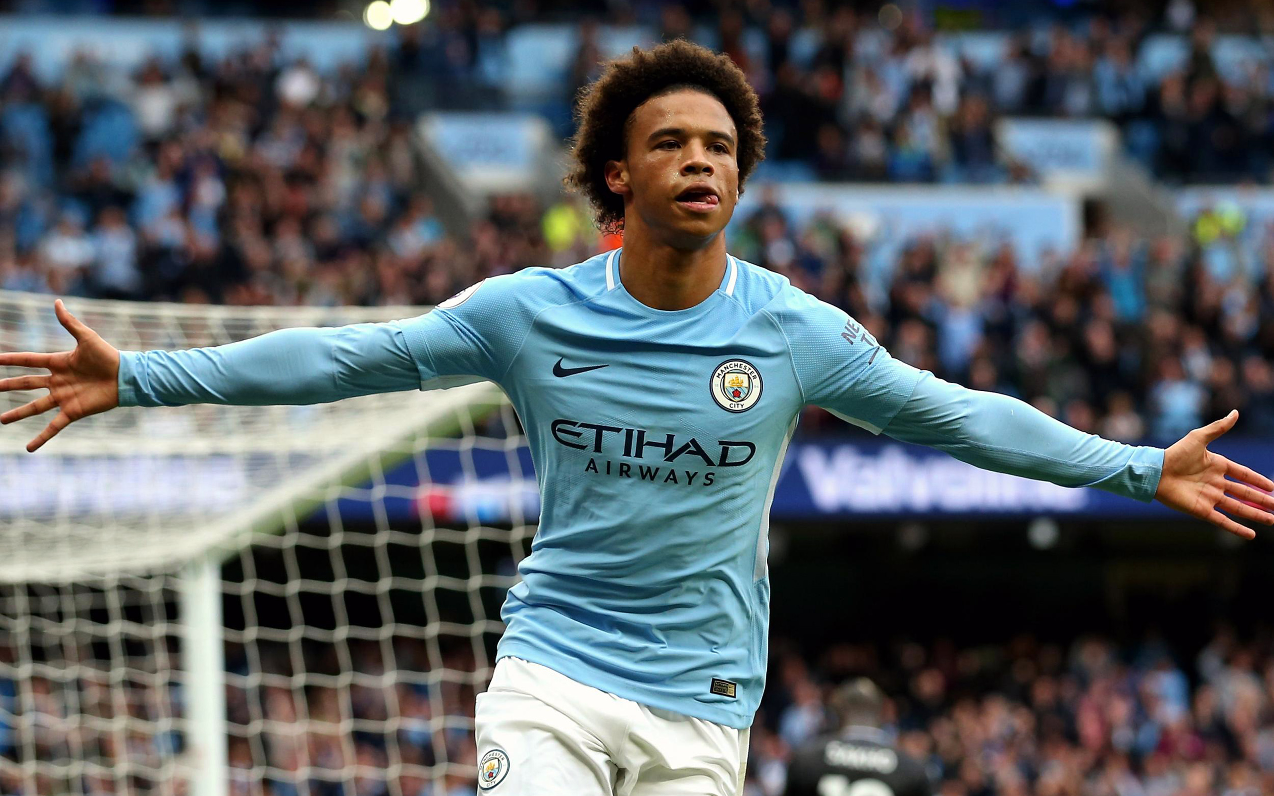 Leroy Sane, Footballers, Manchester City, Premier League, - Sane Manchester City - HD Wallpaper 