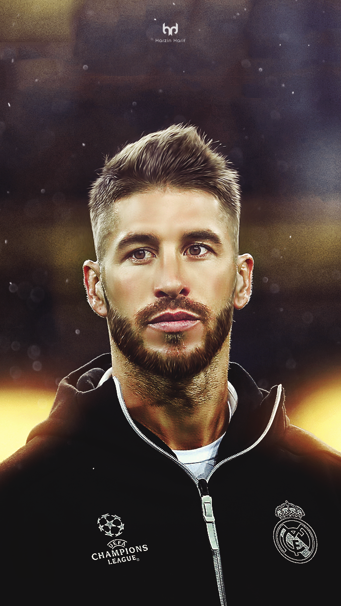 Sergio Ramos - Sergio Ramos Black And White Portrait - HD Wallpaper 
