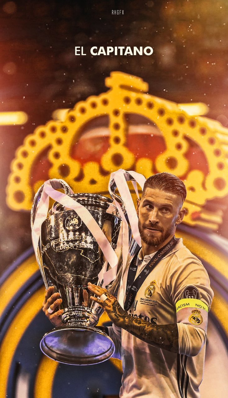 Real Madrid, Spain, And Sport Image - Sergio Ramos Ucl Trophies - HD Wallpaper 