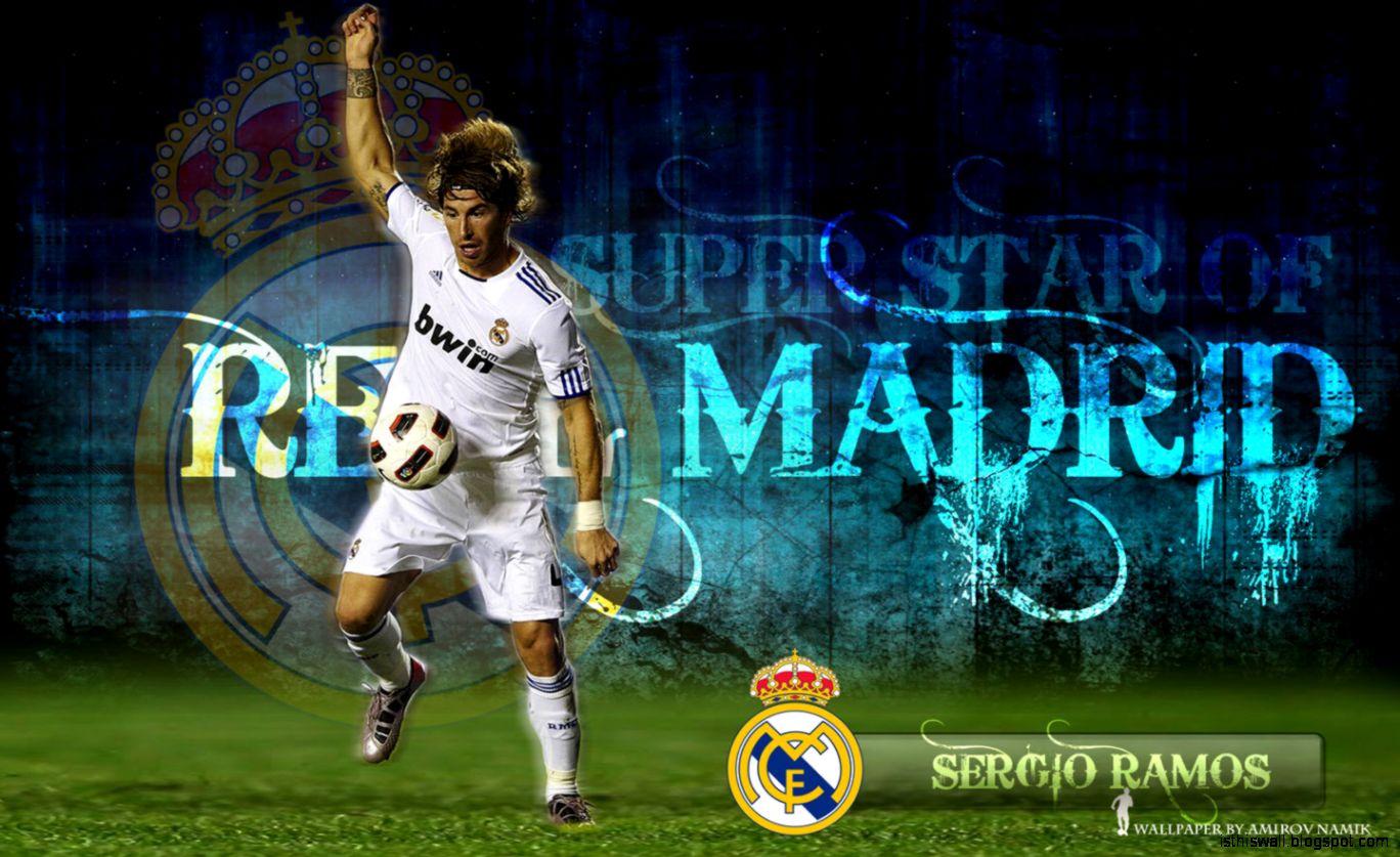 Ramos Real Madrid Defender Wallpaper Football Hd Wallpapers - Real Madrid Wallpaper Cristiano Ronaldo - HD Wallpaper 