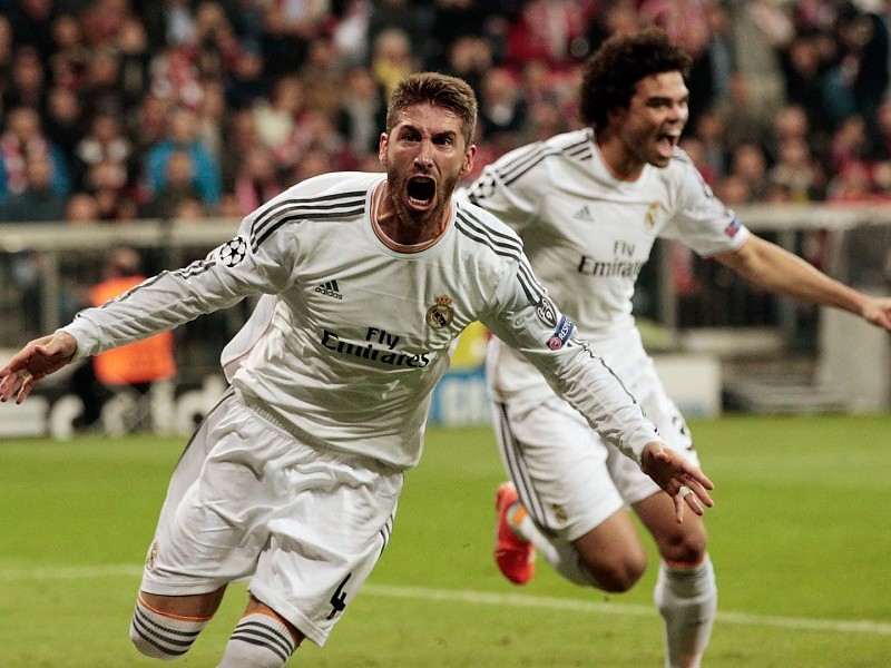 Real Madrid’s Defender Sergio Ramos Wallpaper - Sergio Ramos 2013 14 Ucl - HD Wallpaper 