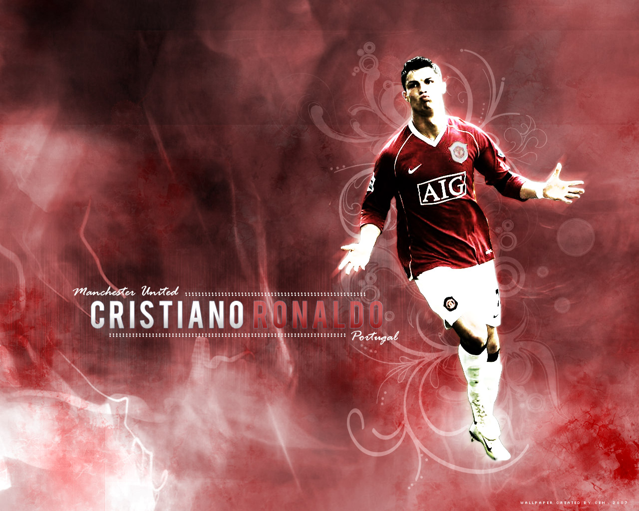 Cristiano Ronaldo Wallpaper - Ronaldo Manchester United Hd - HD Wallpaper 