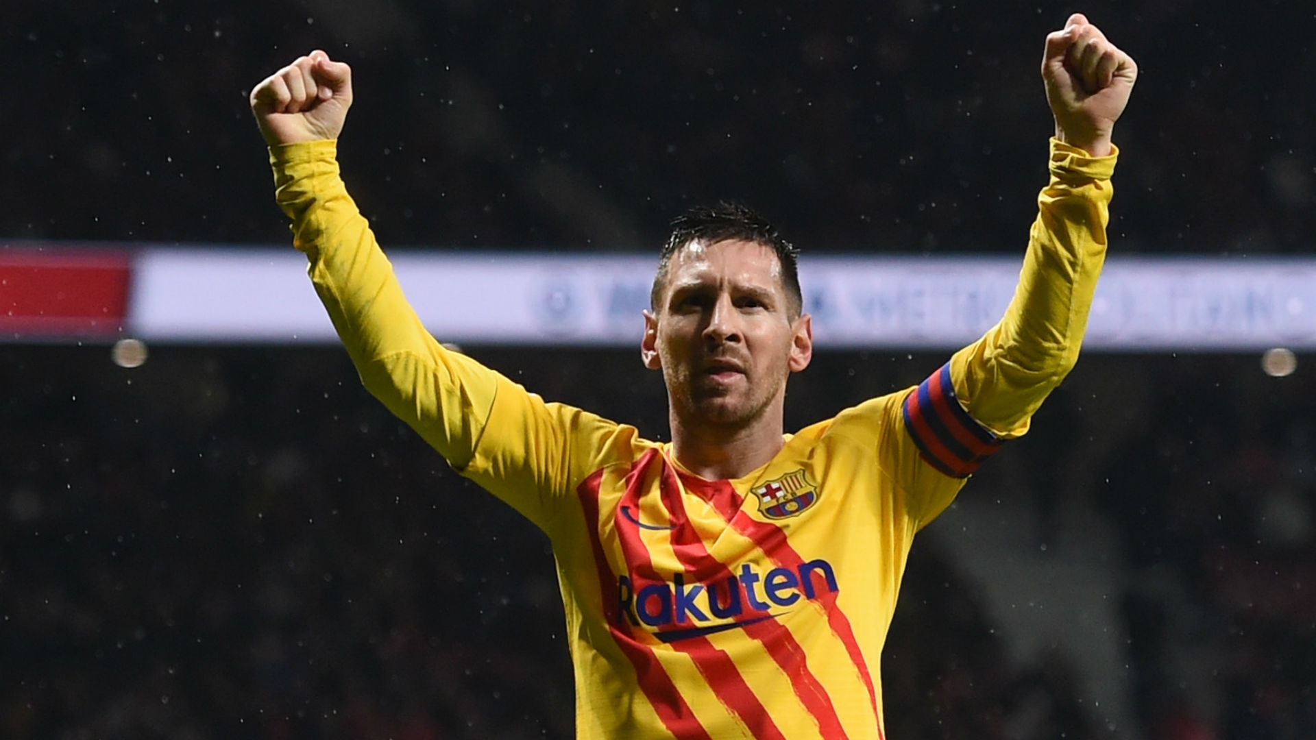 Lionel Messi Scored Barcelona S Winner Against Atletico - Messi Against Atletico Madrid - HD Wallpaper 