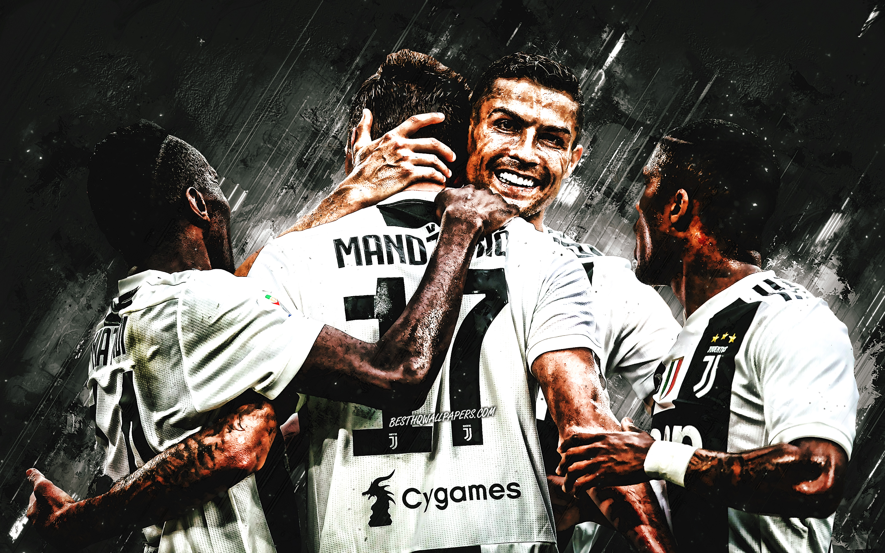 Cristiano Ronaldo, Mario Mandzukic, Juventus Fc, Team, - Ronaldo Mandzukic - HD Wallpaper 