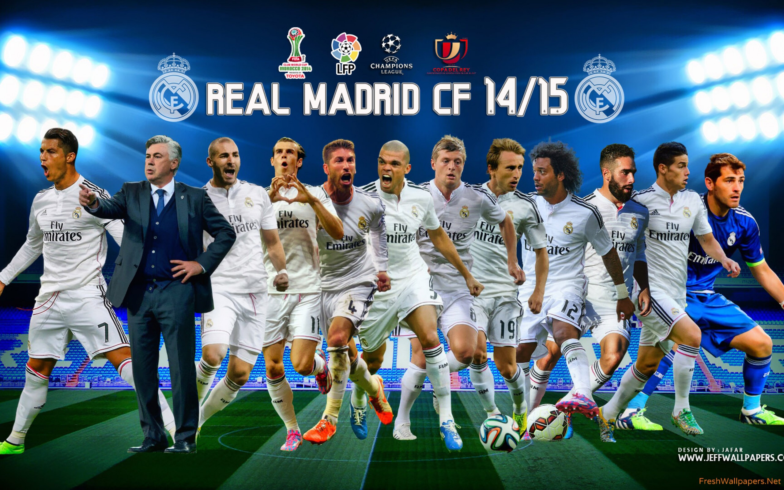 Fc Real Madrid 2015 - HD Wallpaper 