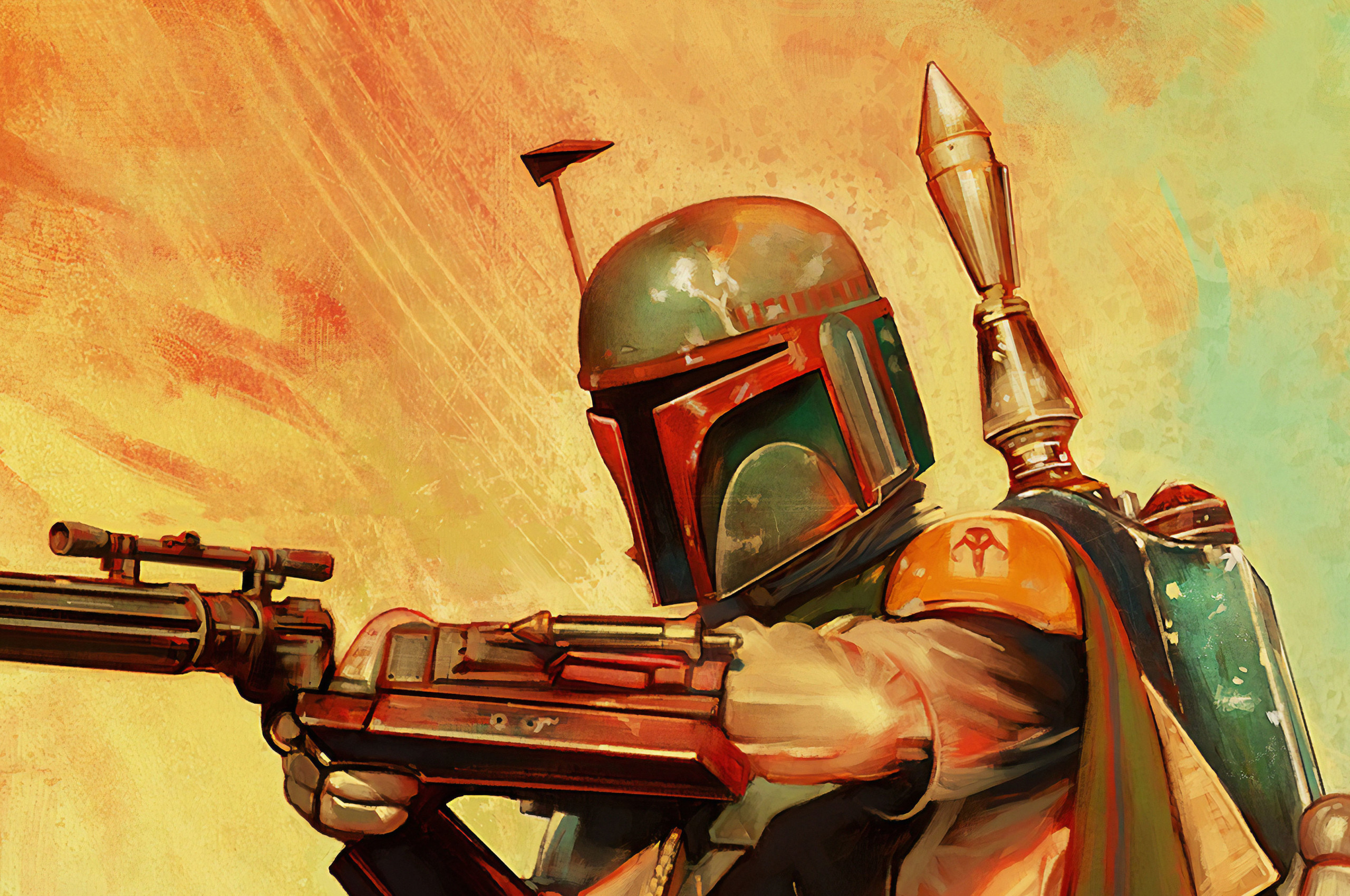 Mandalorian After Credits Art - HD Wallpaper 