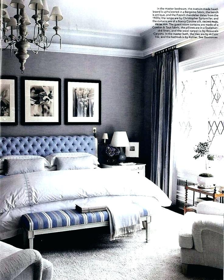 Brick Wallpaper Ideas Wallpaper Ideas Bedroom Tags - Blue And Dark Grey Bedroom - HD Wallpaper 