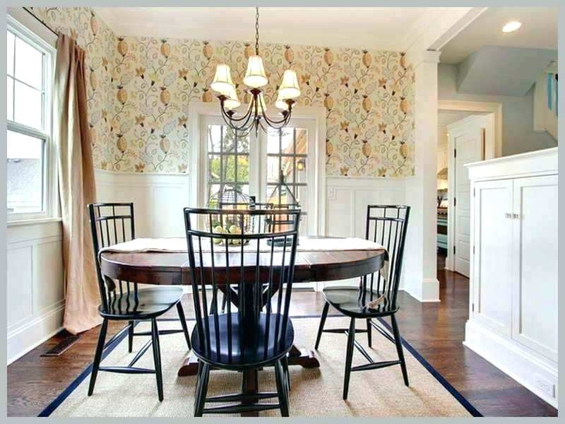 Wallpaper Ideas Dining Room Elegant Farmhouse Info - Wallpapered Farmhouse Dining Room - HD Wallpaper 