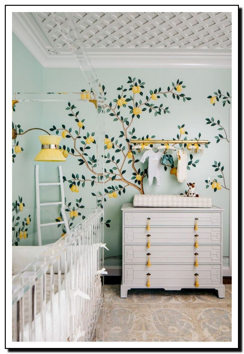 47 Beautiful Bedroom Wallpaper Decorating Ideas For - Baby Rooms - HD Wallpaper 