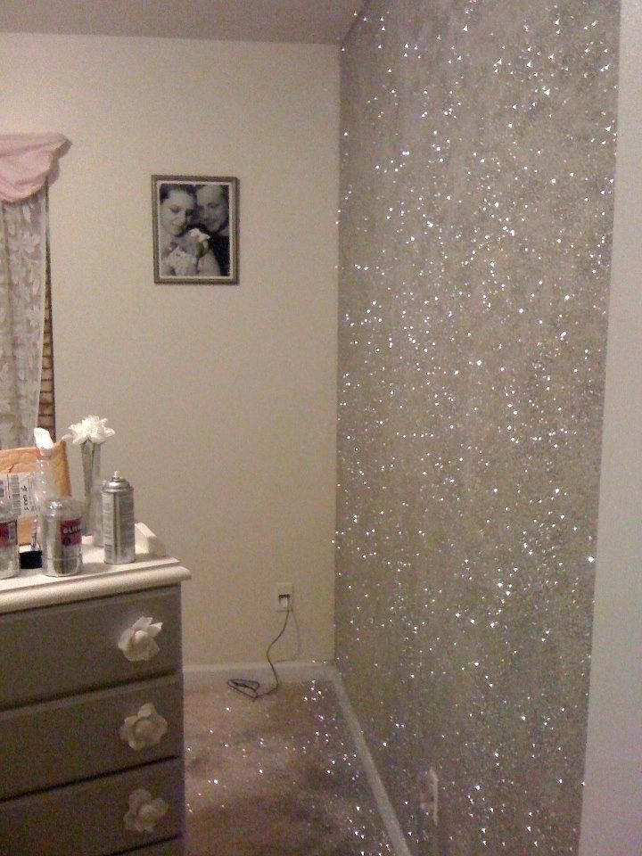 Rose Gold Glitter Wall Paint - HD Wallpaper 