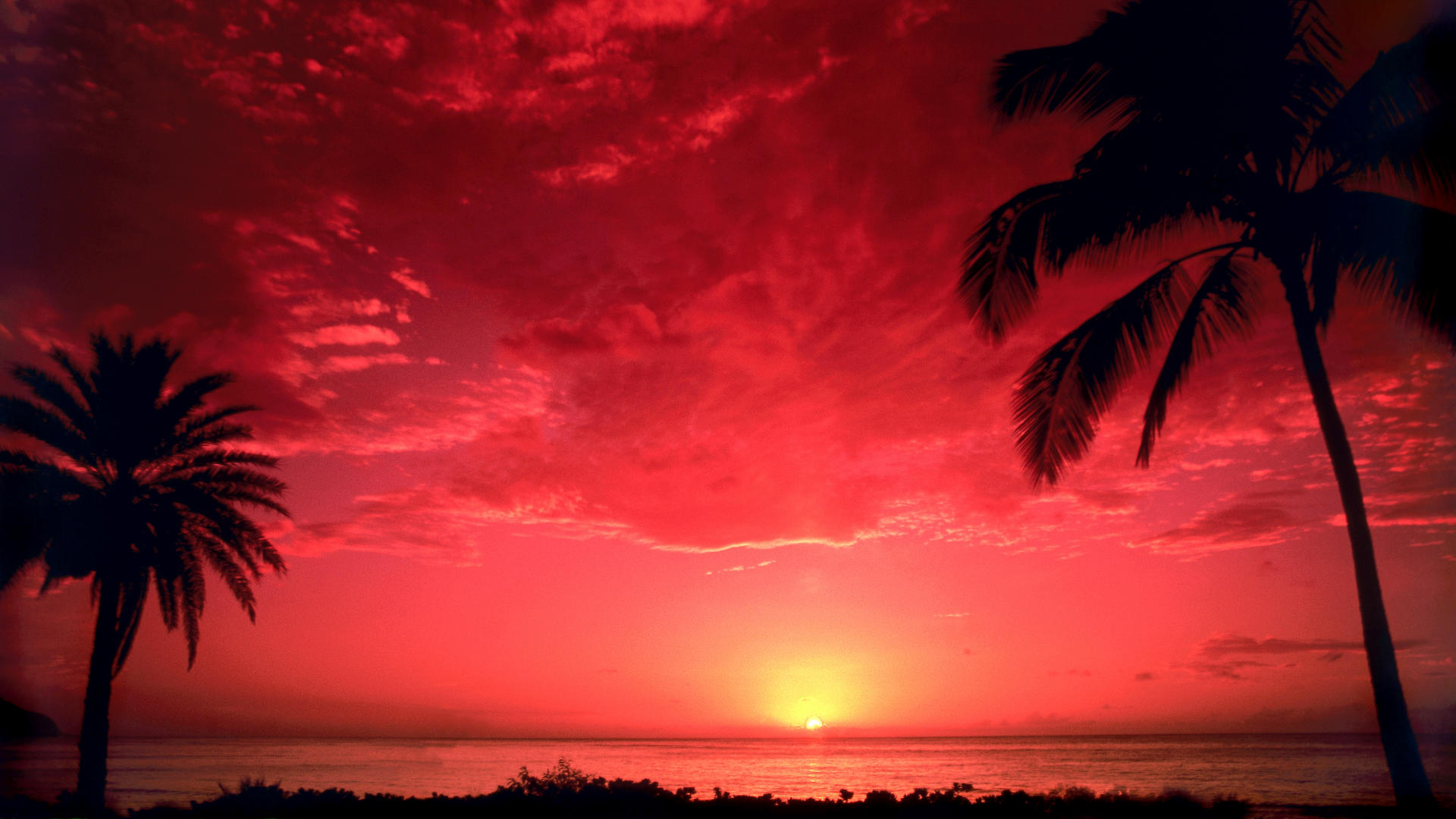 South Pacific Sunset - HD Wallpaper 