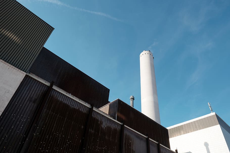 White Concrete Tower, Building, Architecture, Switzerland, - Commercial Building - HD Wallpaper 