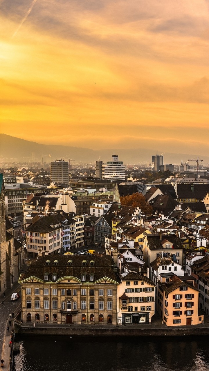 Switzerland, Machine, The Sky, Road, City, Zurich, - Zürich - HD Wallpaper 