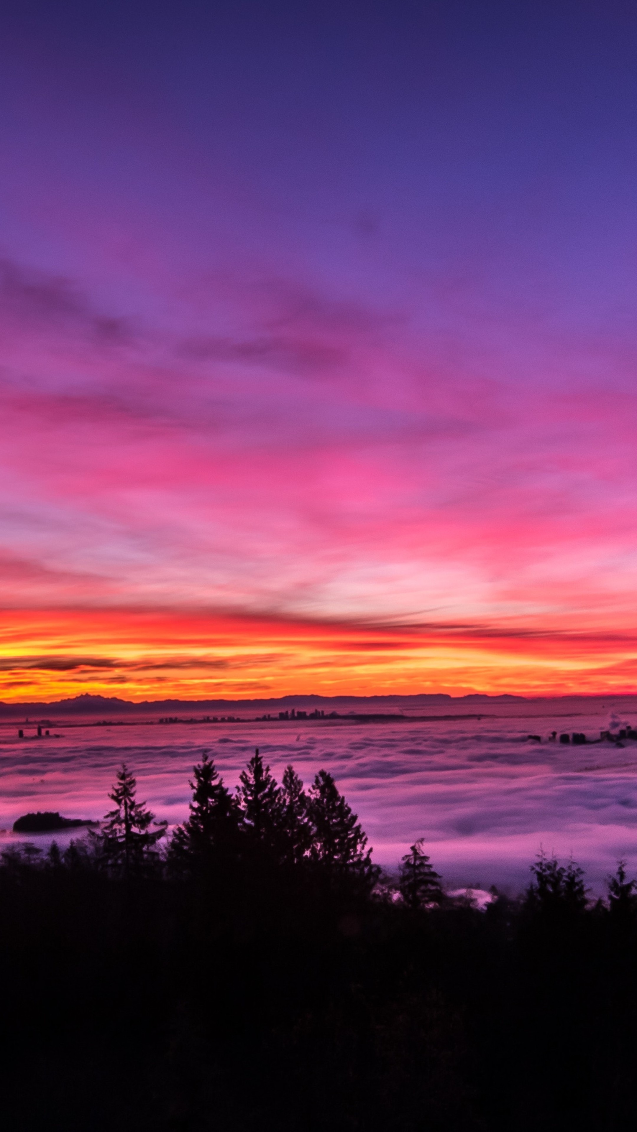 Aesthetic Sunset Pink Sky 2160x3840 Wallpaper Teahub Io