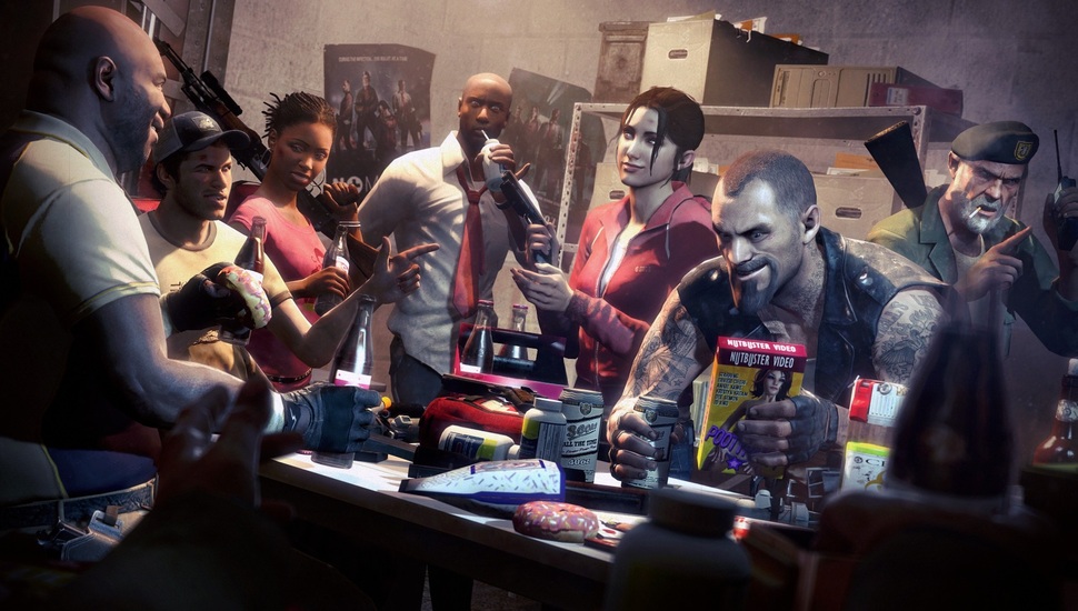 Coach, Louis, Zoey, Left 4 Dead, Ellis, Nick, Francis, - Left 4 Dead Wallpaper Hd - HD Wallpaper 