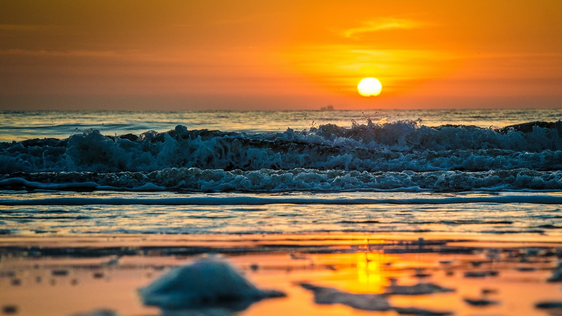1920x1080, Description Wallpaper Sunset Beach Waves - Beach Waves Wallpaper Hd - 1920x1080 Wallpaper 1920x1080, Description Wallpaper Sunset Beach Waves - Beach Waves Wallpaper Hd - 1920x1080 Wallpaper