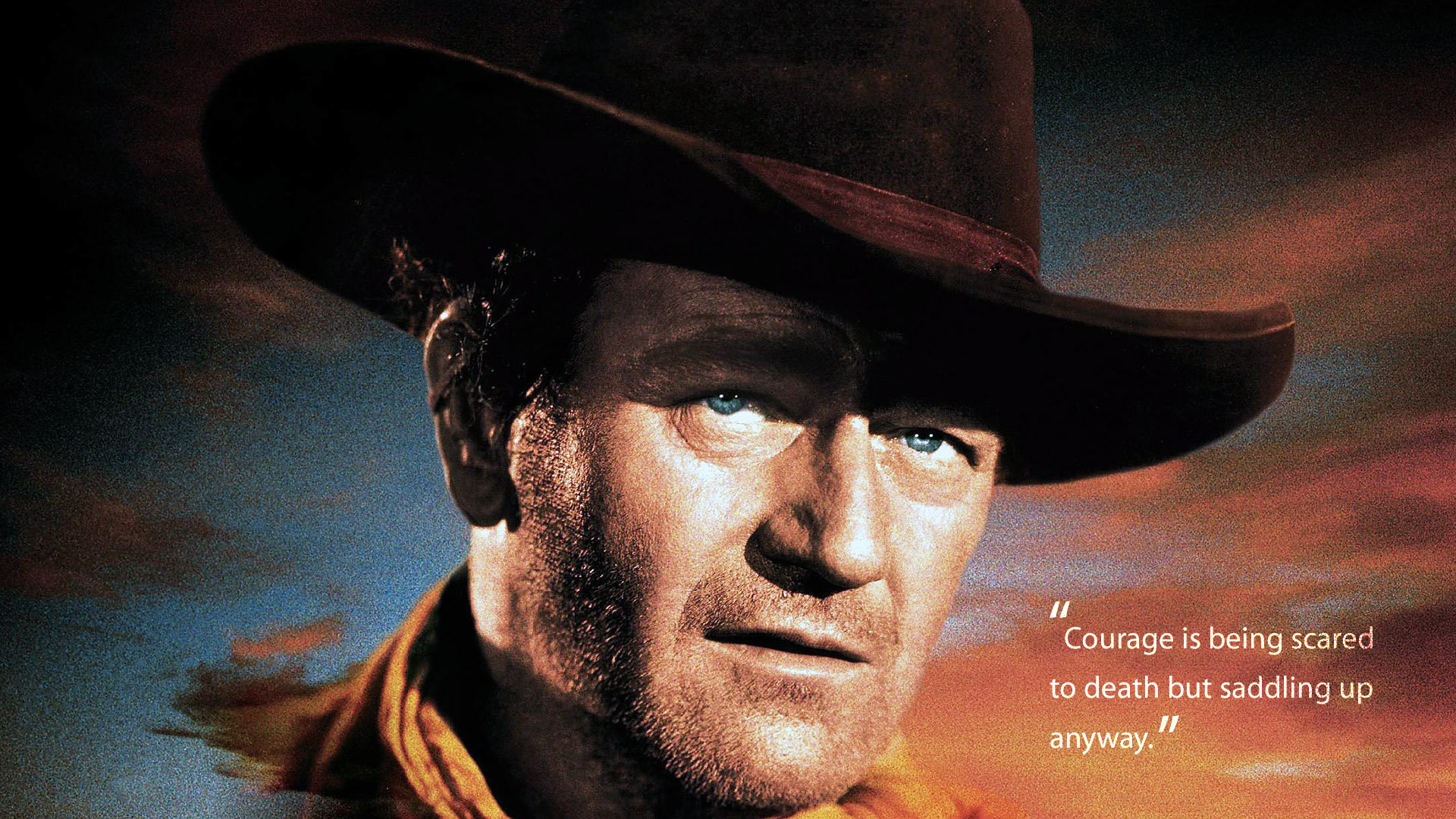 John Wayne “courage” Quote Hd Wallpaper - John Wayne Wallpaper Hd - HD Wallpaper 