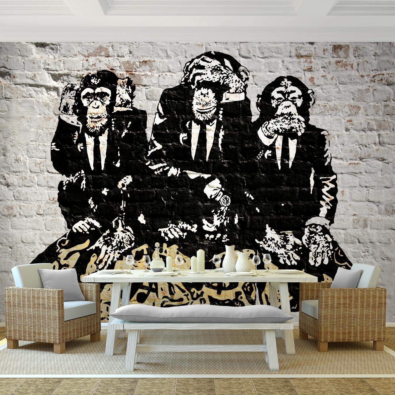 Banksy Affen - HD Wallpaper 