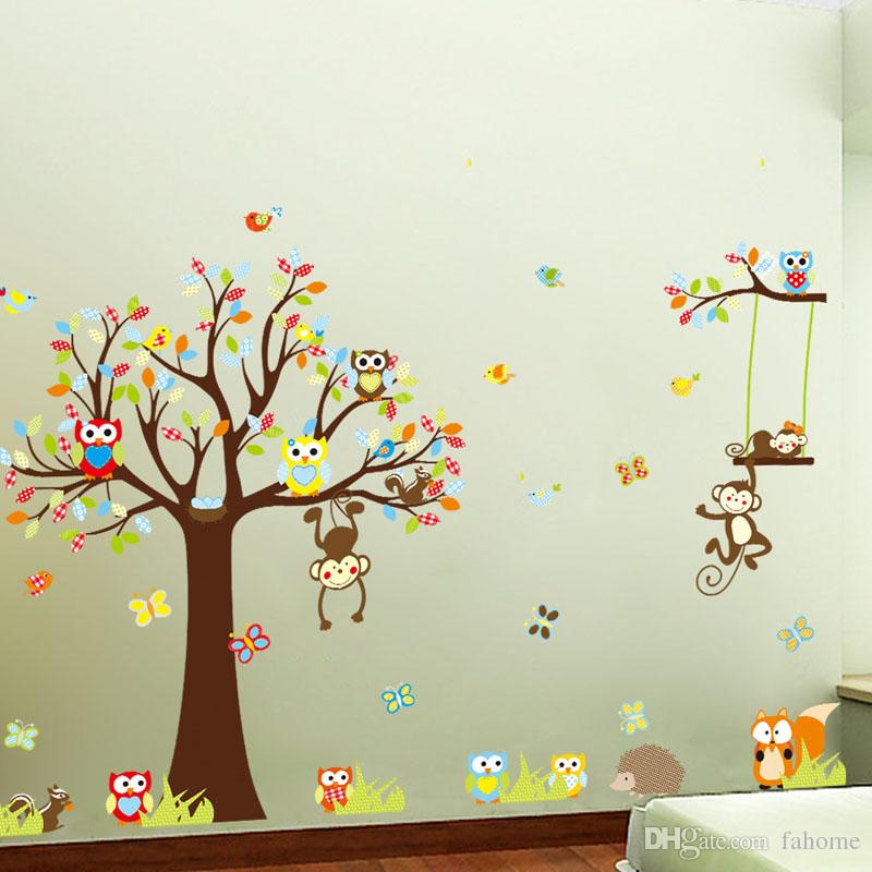 Tree Owl Wall Decal - HD Wallpaper 