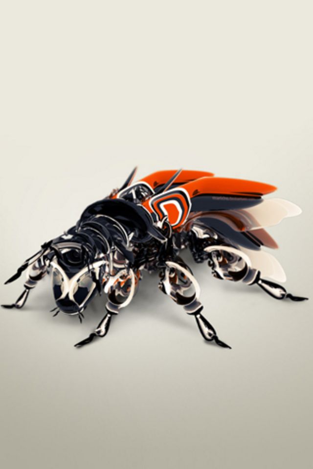 Mechanical Bug Wallpaper - Robotic Bee - HD Wallpaper 