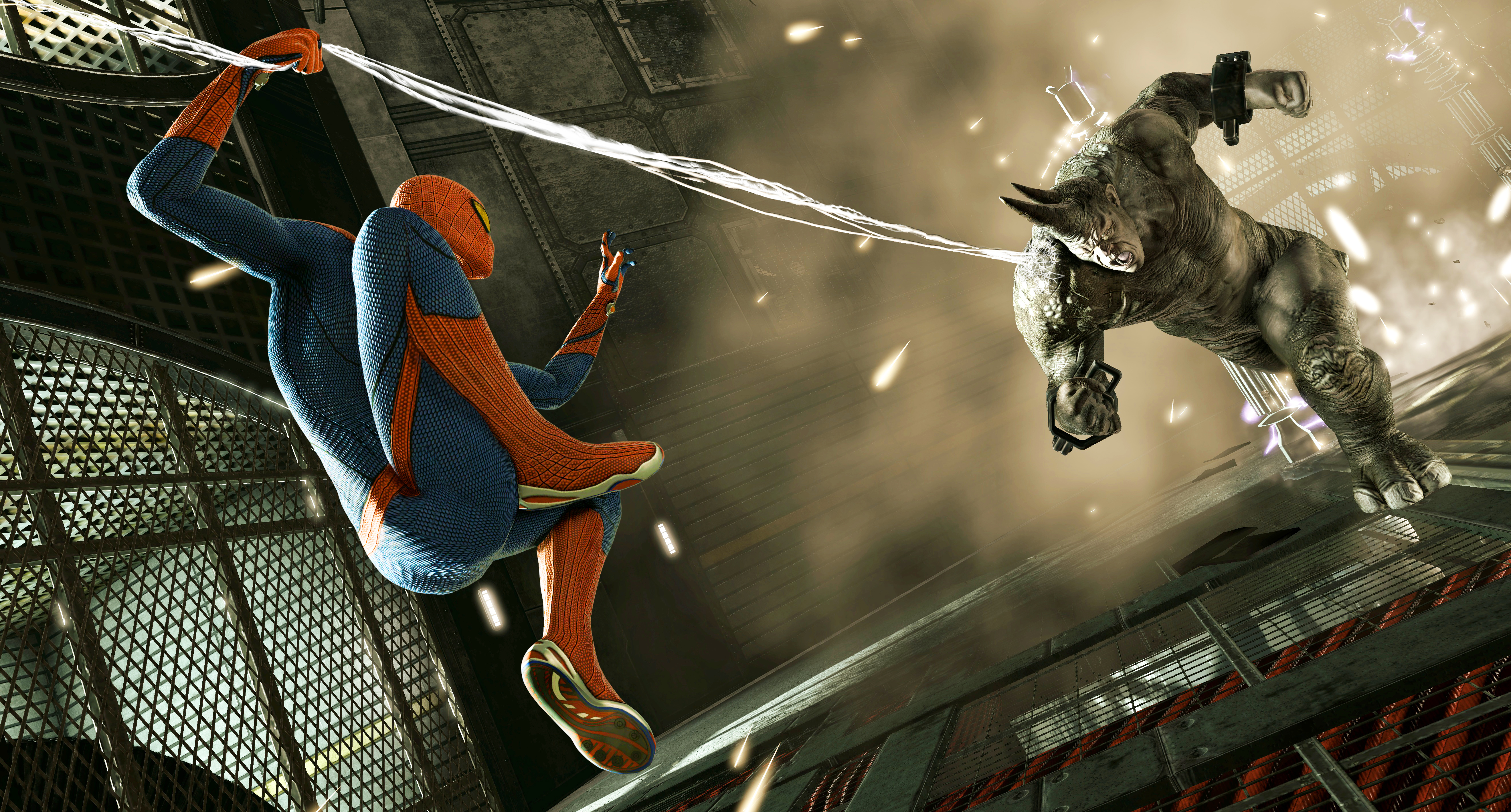 Amazing Spiderman Fight - HD Wallpaper 