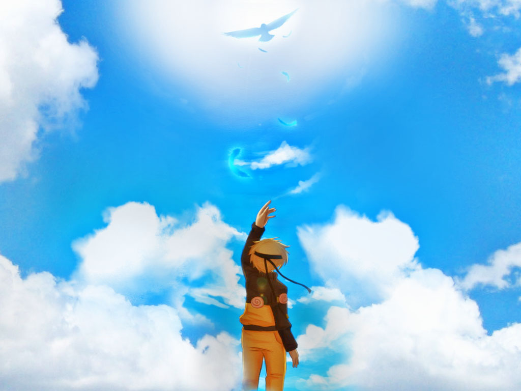 Blue Bird Naruto Wallpaper - Blue Bird Naruto Art - HD Wallpaper 