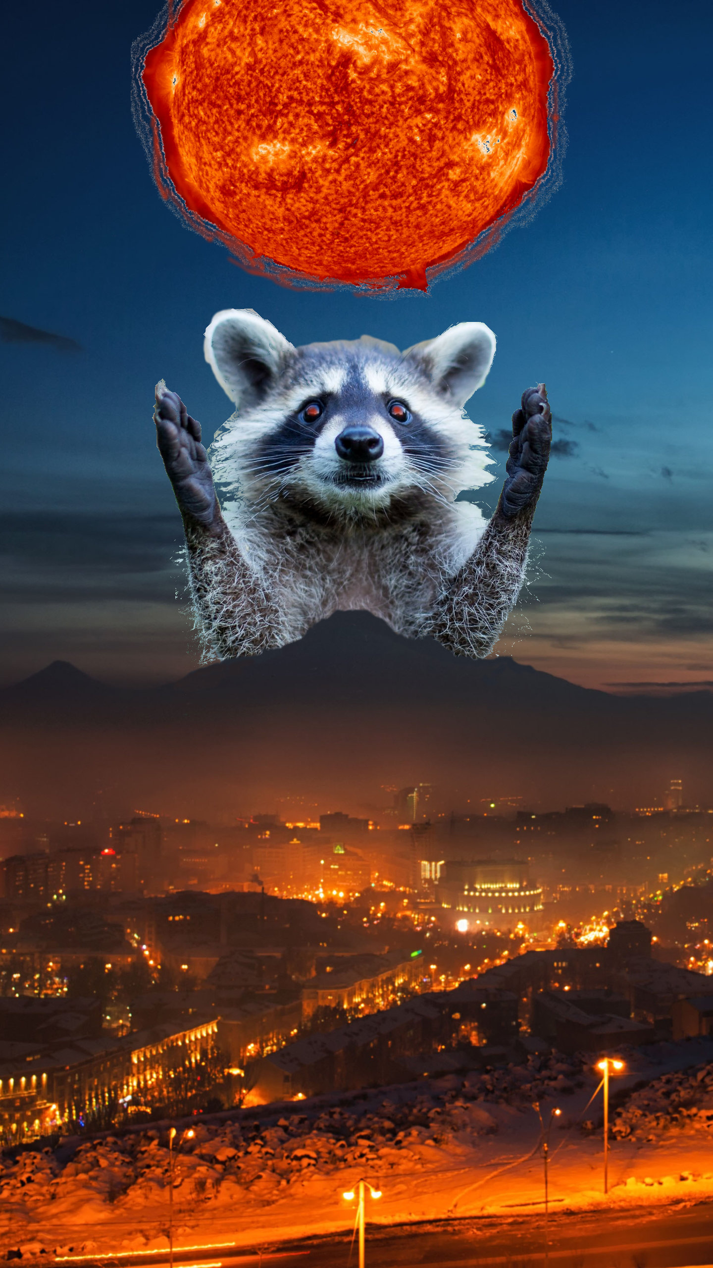 Everybody Loves Raccoons And Giant Fireballs - HD Wallpaper 