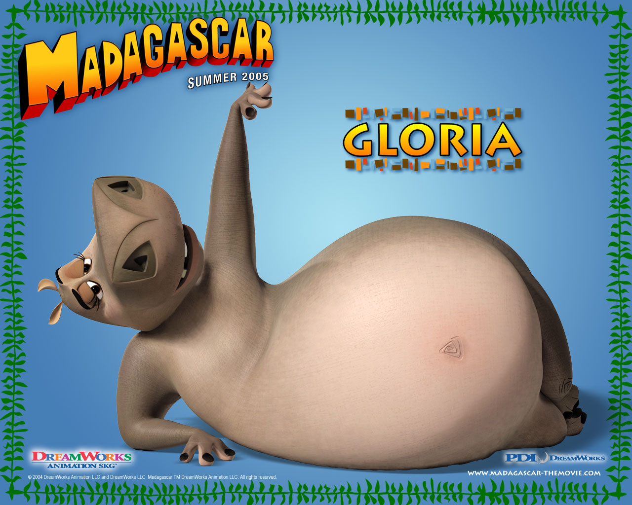 Gloria The Hippo From The Madagascar Cg Animated Movies - Gloria Madagascar - HD Wallpaper 