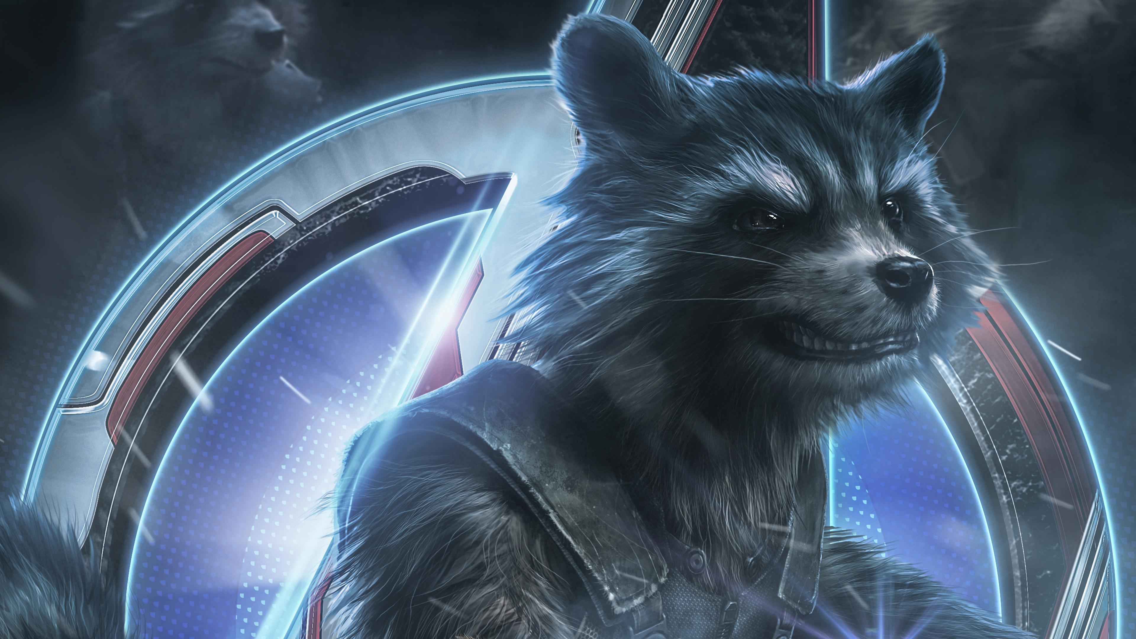 Endgame, Rocket Raccoon, 4k, - Rocket Racoon Avengers Endgame - HD Wallpaper 