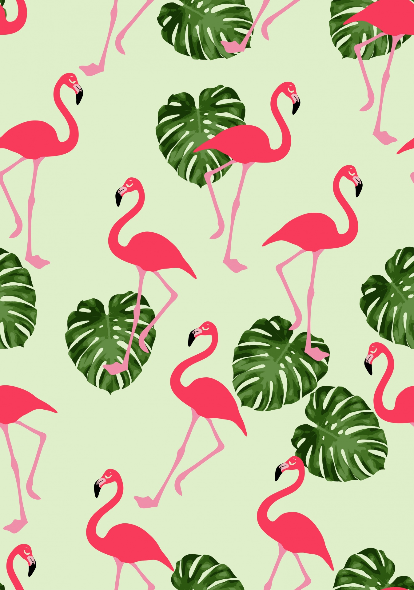 Flamingo Wallpaper Paper Free Photo - Cell Phone Wallpaper Flamingo - HD Wallpaper 