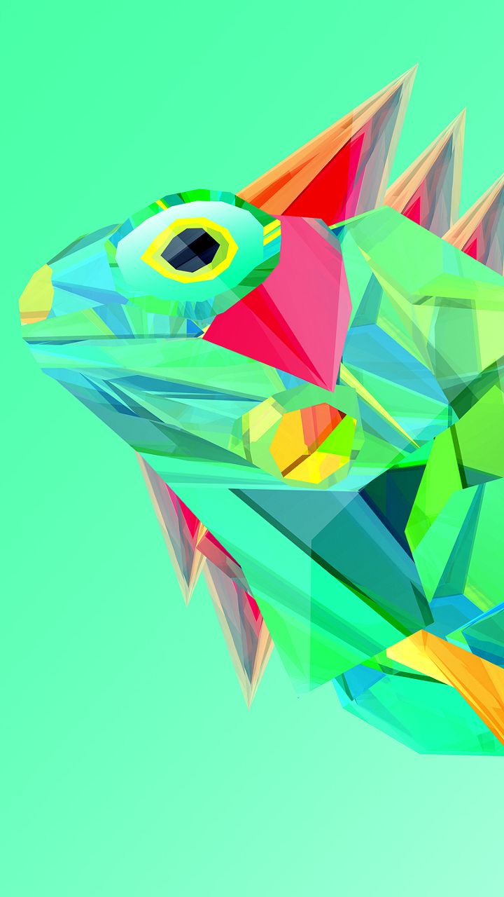 Abstract Iguana - HD Wallpaper 